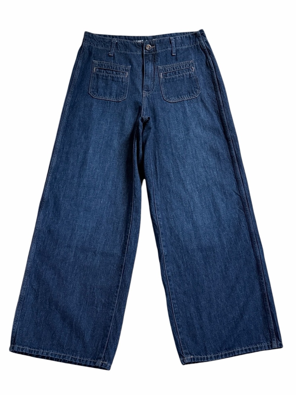 Old Navy High Rise Baggy Wide Leg Drapey Denim Jeans Size 6 NWOT
